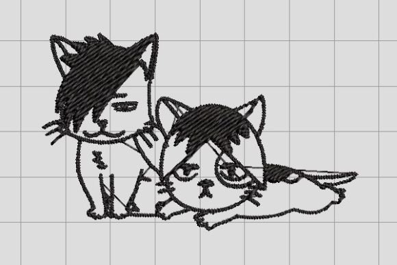 Cat Embroidery Design