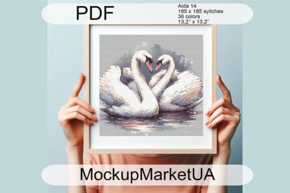 Swan Cross Stitch Patterns PDF Love DIY